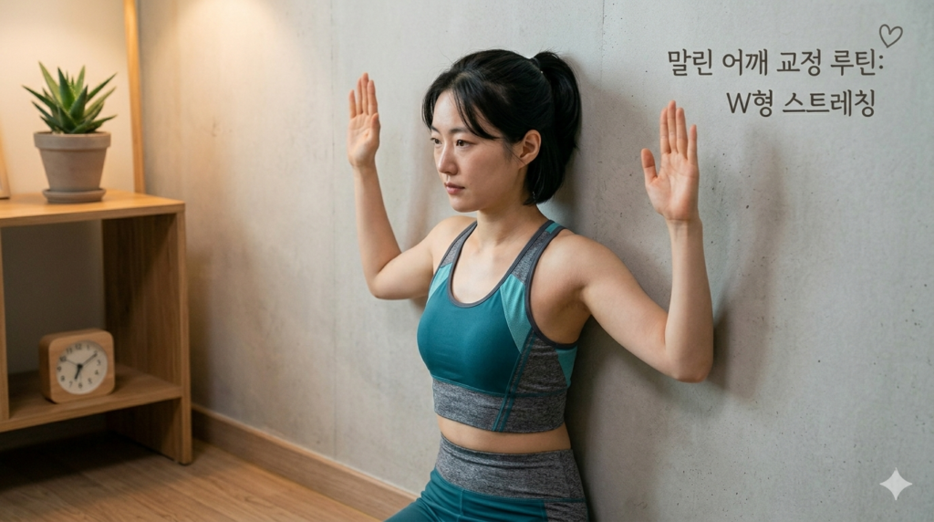 어깨 통증의 주범 라운드 숄더, 원인 분석과 하루 5분 교정 스트레칭 2 Gemini Generated Image 87xxxq87xxxq87xx